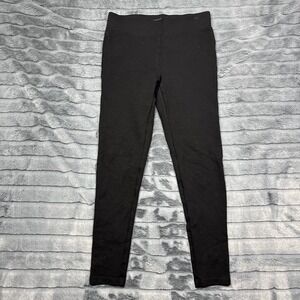 LOFT Womens Black Ponte Knit Leggings Pull On Stretch Pants Small RN140923